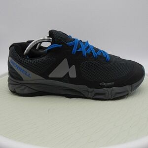 Merrell Agility Charge Flex J37711 Mens Running Shoes Black Gray Lace Up Sneaker
